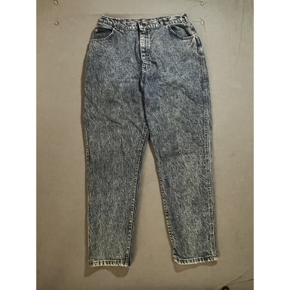 VINTAGE 1980'S‎ LEE Jeans Women's 20 High Waist Blue MADE IN USA 33x30 - Picture 1 of 14